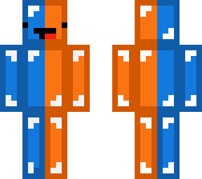 orange and blue skeppy skin