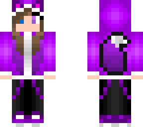 purple wolf girl hoodie (updated)