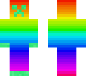 rainbow neon light creeper