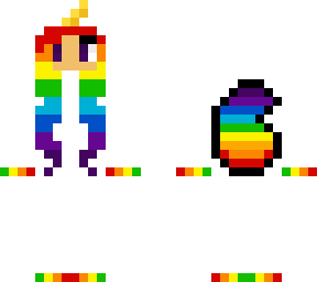rainbow unicorn-wolf