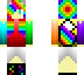 rainbow wolf girl