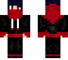 red (masked) hoodie - wholikesbananas