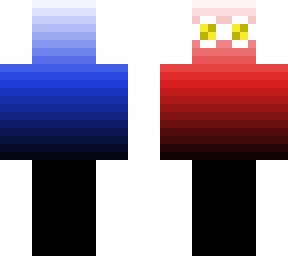 red and blue fade with glasses