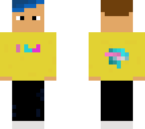 teen with blue hair