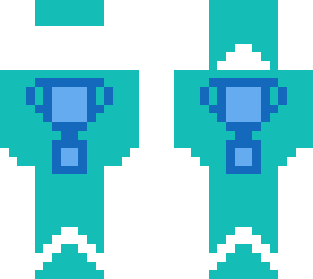 the diamond trophy in a diamond armor