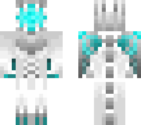 white & light blue ender dragon