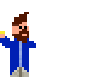beard merchant pixel art
