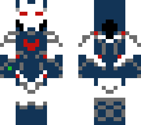 blue and white iron man