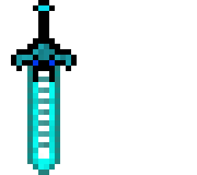 blue energy sword