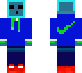 blue slime(in skechers hoodie)