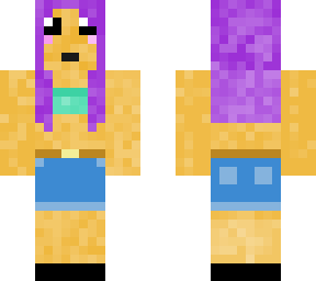 chica pelo morado