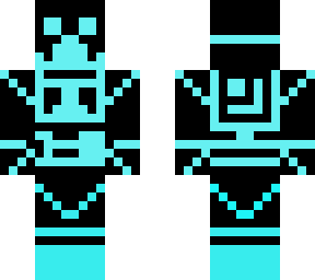 cool cyborg creeper (light blue)