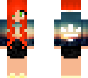 cute red haired girl with green eyes