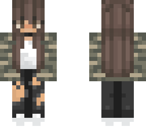edit : brown haired camo girl with brown eyes