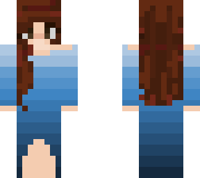 girl in blue dress