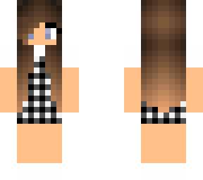 girl in plaid dress
