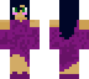 girl in purple dress