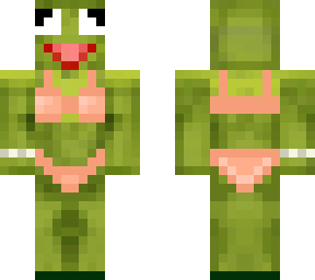 kermit wearing a bikini
