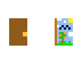 make a cool door with stuff in it