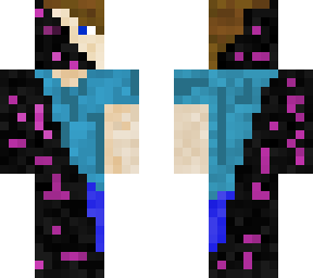 man turning into enderman