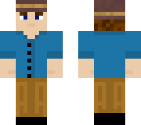 mike (blue shirt and cargo pants)