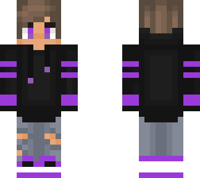 purple and black hoodie