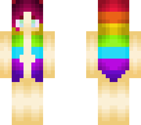 rainbow hair template