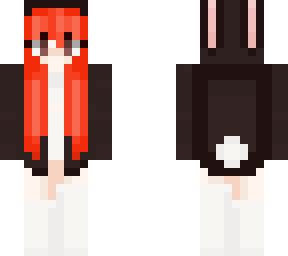 red head / black bunny <3