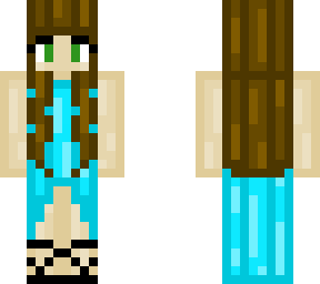 blue dress