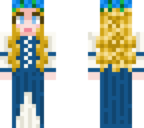 blue flower princess