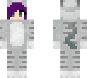 cat onesie purple hair