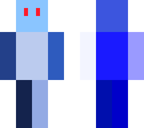 evil blue guy