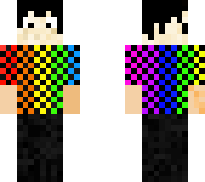 guy with a rainbow shirt