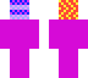 pink man with sketch head