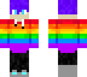 rainbow hoodie boy