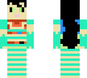 teal with skin  showing (girl with detail)