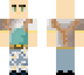 bald farmer in overalls