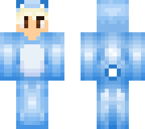 blond blue cute bear pj