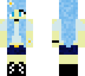 blue haired girl