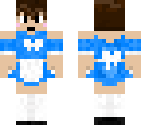 blue maid outfit