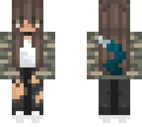 camo wolf girl edit
