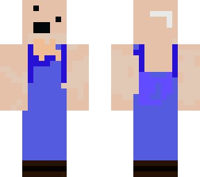derpy baby with overalls