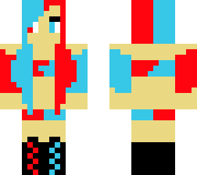 fire and ice crop top girl