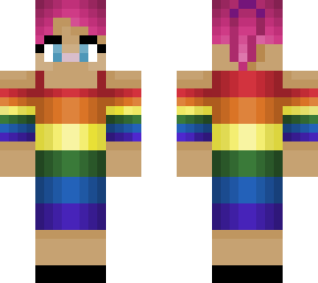 girl in a rainbow dress
