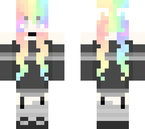 Rainbow Hair | Minecraft Skins