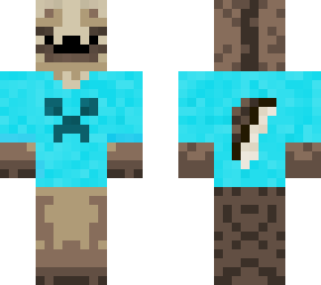 hyena with a teal creeper shirt!