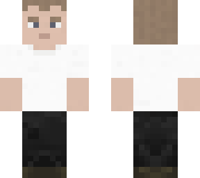 louis (white shirt and black pants)