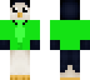penguin in green suit