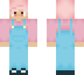 pink overalls boy