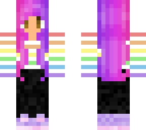 Rainbow Hair | Minecraft Skins